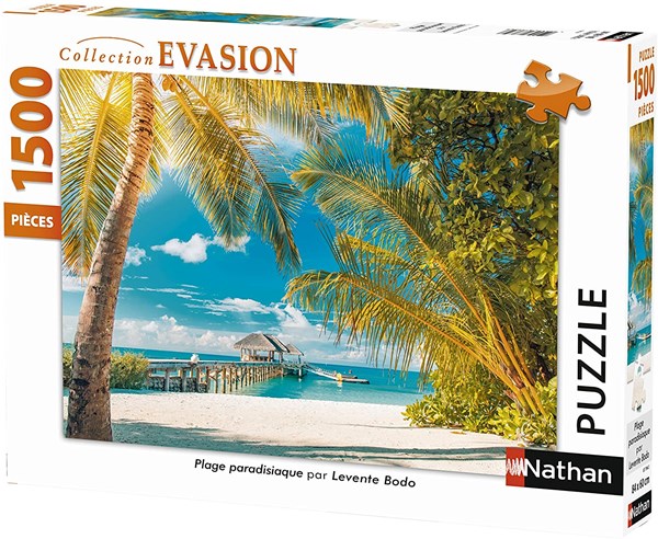 Nathan (87794) - Levente Bodo: "Paradise Beach" - 1500 piezas