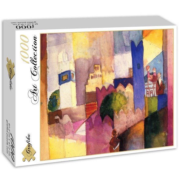 Grafika (00440) - August Macke: "Kairouan (III), 1914" - 1000 piezas