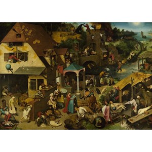 D-Toys (73778-1) - Pieter Brueghel the Elder: "Flemish Proverb" - 1000 piezas