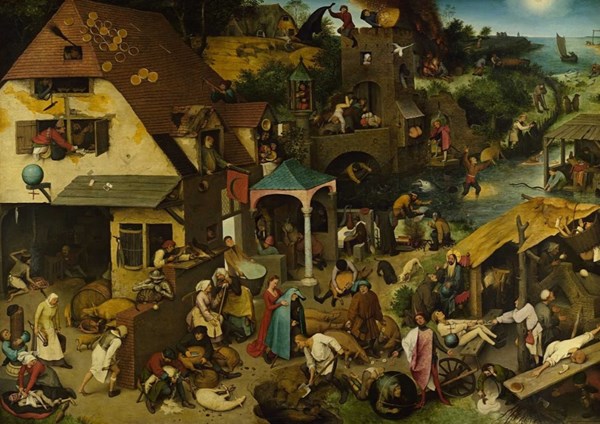 D-Toys (73778-1) - Pieter Brueghel the Elder: "Flemish Proverb" - 1000 piezas