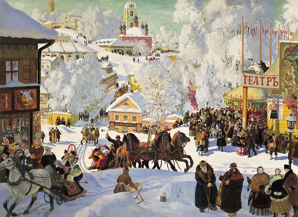 D-Toys (73846) - Boris Kustodiev: "Maslenitsa" - 1000 piezas