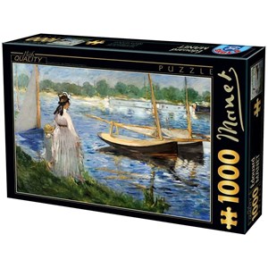 D-Toys (74522) - Edouard Manet: "The-Banks of the Seine at Argenteuil" - 1000 piezas