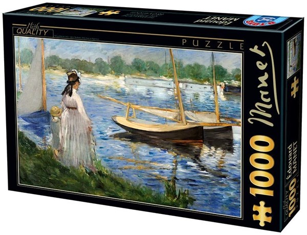D-Toys (74522) - Edouard Manet: "The-Banks of the Seine at Argenteuil" - 1000 piezas