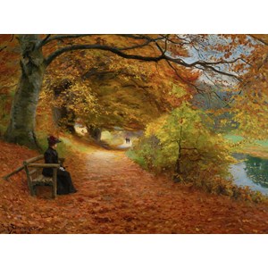 D-Toys (75093) - H. A. Brendekilde: "A Wooded Path in Autumn" - 1000 piezas