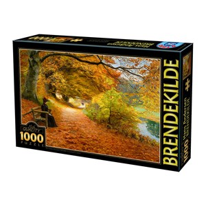 D-Toys (75093) - H. A. Brendekilde: "A Wooded Path in Autumn" - 1000 piezas