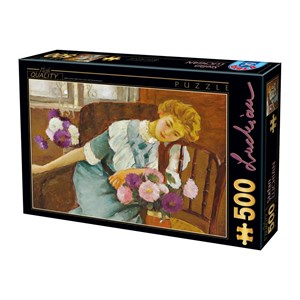 D-Toys (73914) - Stefan Luchian: "Lorica with Chrysanthemums" - 500 piezas