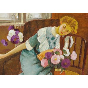 D-Toys (73914) - Stefan Luchian: "Lorica with Chrysanthemums" - 500 piezas