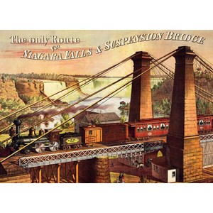 D-Toys (74966) - "The only Route via Niagara Falls & Suspension Bridge" - 1000 piezas