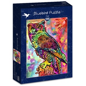 Bluebird Puzzle (70093) - Dean Russo: "Owl" - 1000 piezas