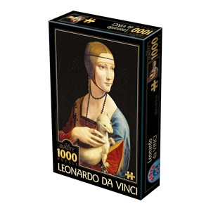 D-Toys (74973) - Leonardo Da Vinci: "Lady with an Ermine" - 1000 piezas