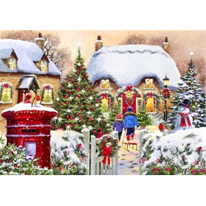 Bluebird Puzzle (70076) - "Winter Cottage" - 1000 piezas
