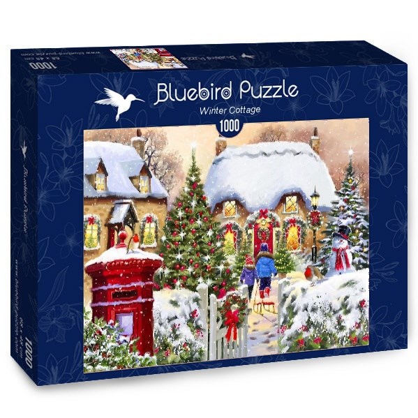 Bluebird Puzzle (70076) - "Winter Cottage" - 1000 piezas