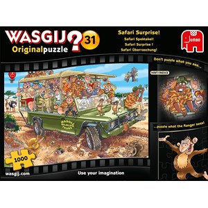 Jumbo (19164) - "Wasgij Original 31, Safari Surprise" - 1000 piezas