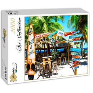 Grafika (02877) - "Willemstad Beach, Curaçao" - 2000 piezas