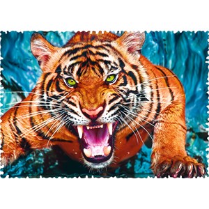 Trefl (11110) - "Facing a tiger" - 600 piezas