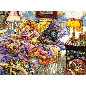 SunsOut (44242) - Susan Brabeau: "Pet Bed" - 1000 piezas