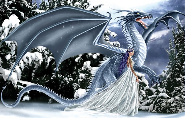 SunsOut (67696) - Nene Thomas: "Ice Dragon" - 1000 piezas