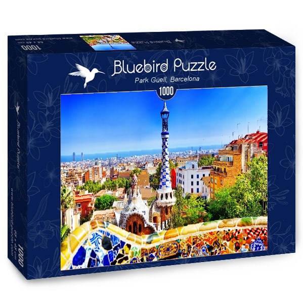 Bluebird Puzzle (70273) - "Park Güell, Barcelona" - 1000 piezas
