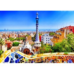 Bluebird Puzzle (70273) - "Park Güell, Barcelona" - 1000 piezas