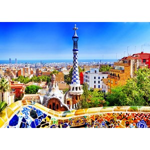 Bluebird Puzzle (70273) - "Park Güell, Barcelona" - 1000 piezas