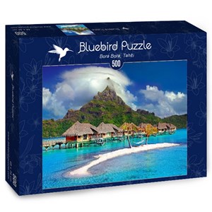Bluebird Puzzle (70005) - "Bora Bora, Tahiti" - 500 piezas