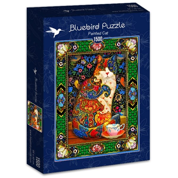 Bluebird Puzzle (70152) - Lewis T. Johnson: "Painted Cat" - 1500 piezas