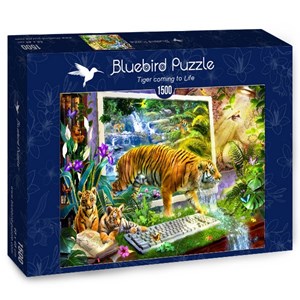 Bluebird Puzzle (70200) - Jan Patrik Krasny: "Tiger coming to Life" - 1500 piezas