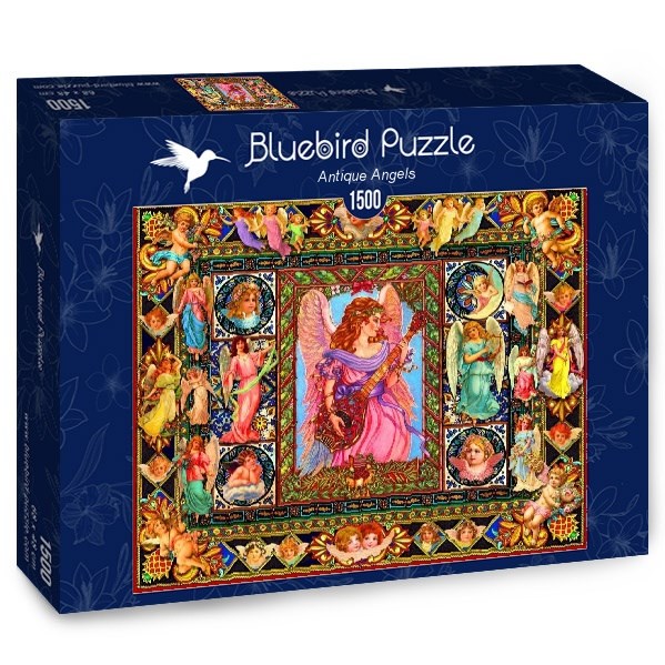 Bluebird Puzzle (70027) - Lewis T. Johnson: "Antique Angels" - 1500 piezas