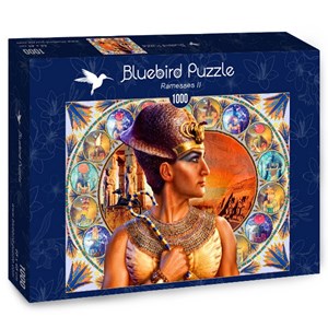Bluebird Puzzle (70176) - Andrew Farley: "Ramesses II" - 1000 piezas