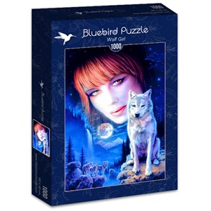 Bluebird Puzzle (70133) - Robin Koni: "Wolf Girl" - 1000 piezas