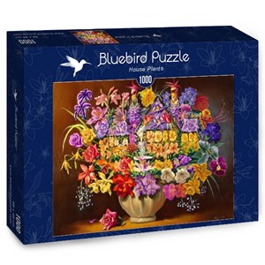 Bluebird Puzzle (70096) - D.L. Rusty Rust: "House Plants" - 1000 piezas
