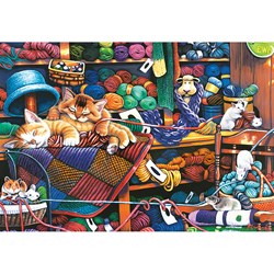 MasterPieces (71827) - "Knittin Kittens" - 1000 piezas