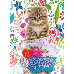 Ravensburger (15037) - "Kitten in a Cup" - 500 piezas