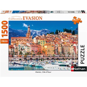 Nathan (87802) - "Menton, France" - 1500 piezas