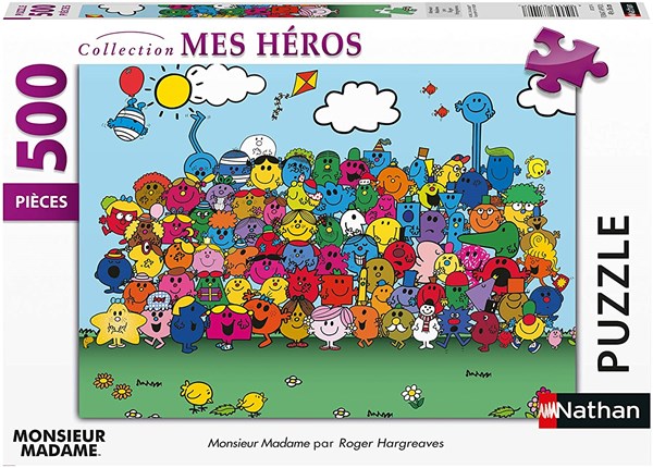 Nathan (87237) - "Monsieur Madame" - 500 piezas