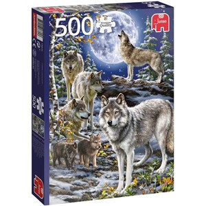 Jumbo (18845) - "Wolf Pack in Winter" - 500 piezas