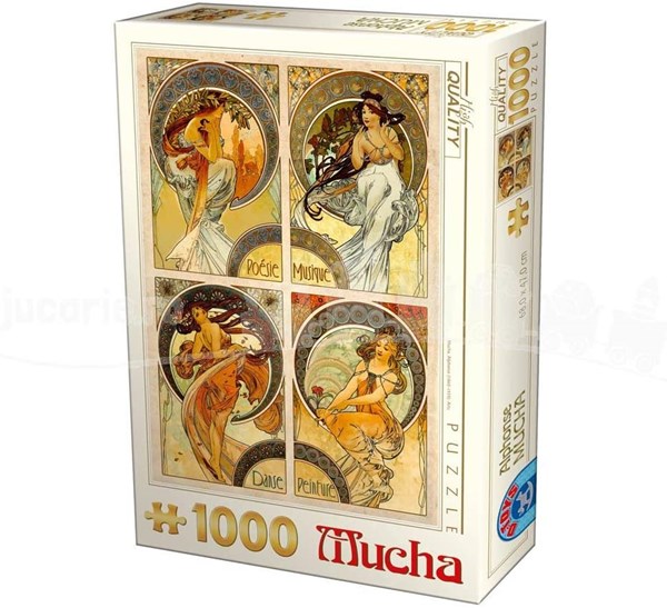 D-Toys (75895) - Alphonse Mucha: "Arts" - 1000 piezas