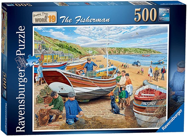 Ravensburger (16414) - Trevor Mitchell: "Happy Days at Work" - 500 piezas