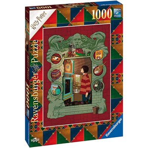 Ravensburger (16516) - "At Home with the Weasley Family" - 1000 piezas