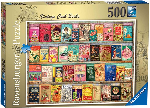 Ravensburger (16412) - Aimee Stewart: "Vintage Cook Books" - 500 piezas