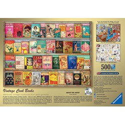 Ravensburger (16412) - Aimee Stewart: "Vintage Cook Books" - 500 piezas
