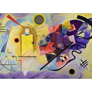 Ravensburger (14848) - Vassily Kandinsky: "Yellow, Red, Blue" - 1000 piezas