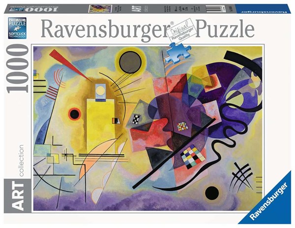 Ravensburger (14848) - Vassily Kandinsky: "Yellow, Red, Blue" - 1000 piezas