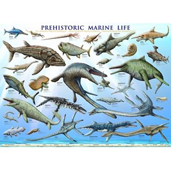 Eurographics (6000-0307) - "Prehistoric Marine Life" - 1000 piezas