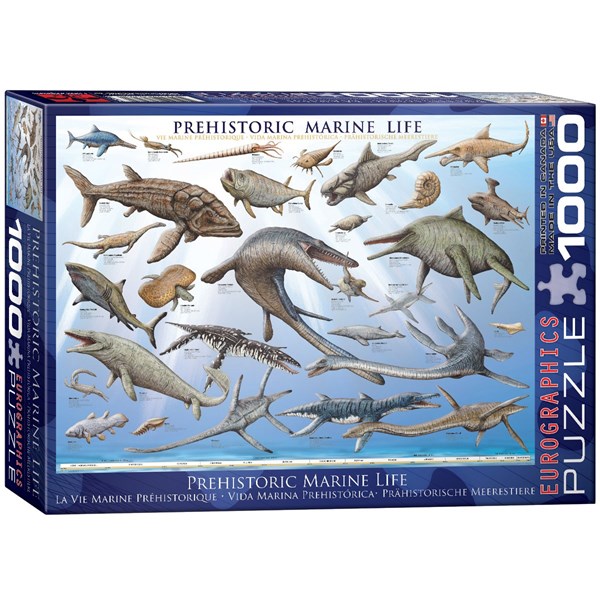 Eurographics (6000-0307) - "Prehistoric Marine Life" - 1000 piezas