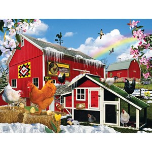 SunsOut (34988) - "Spring Chickens" - 500 piezas