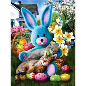 SunsOut (28844) - Tom Wood: "Easter Buddies" - 500 piezas