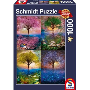 Schmidt Spiele (58392) - "Magic Tree on the Lake" - 1000 piezas