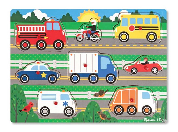 Melissa and Doug (9051) - "Vehicles" - 8 piezas