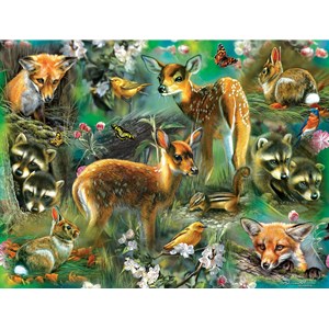 SunsOut (68022) - Rebecca Latham: "Forest Critters" - 500 piezas